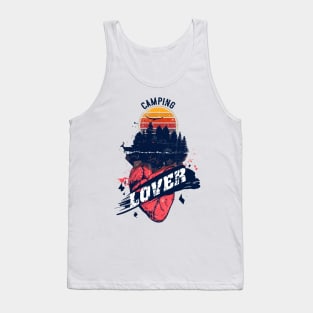 CAMPING LOVER QUOTE STAY WILD FOREST DESIGN Tank Top